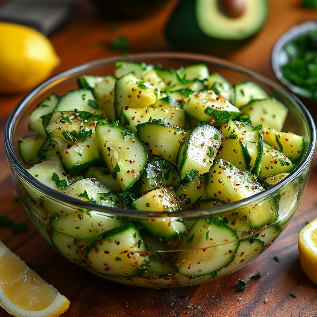 Avocado and Cucumber Salad