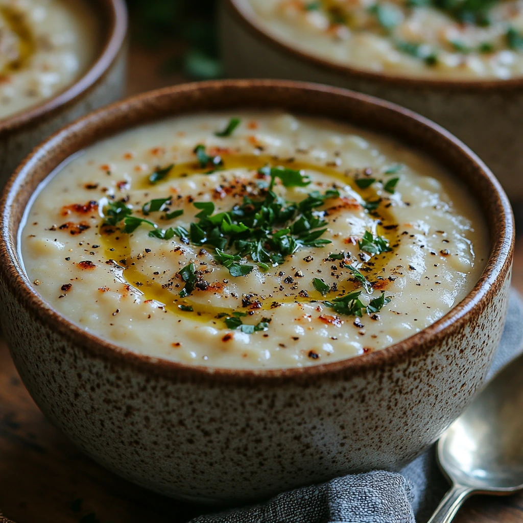 Creamy Cauliflower and Lentil Soup