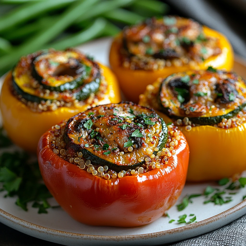 Veggie-Packed Stuffed Bell Peppers