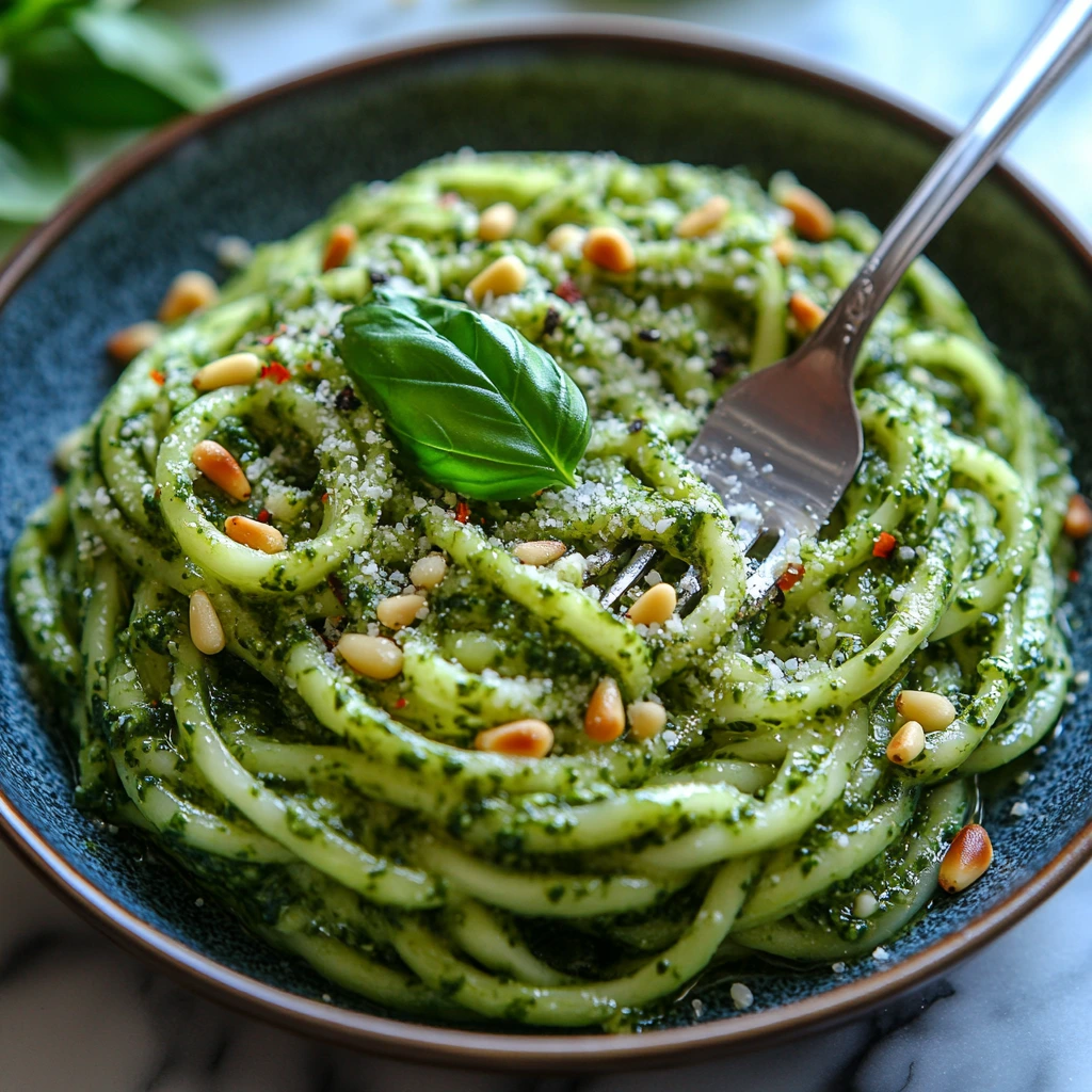 Zucchini Noodles with Pesto